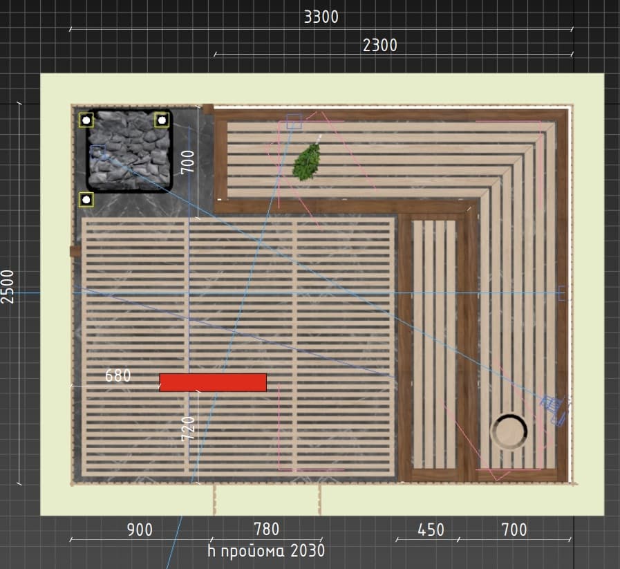 Проект бани: брус, камень, деревянный от 4 до 100 м2 - ModernPools
