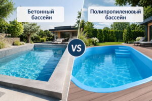 бетонный или пластиковый бассейн - Что лучше